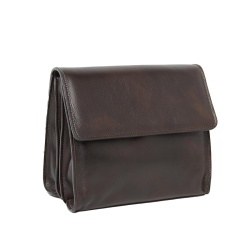 Borsa a tracolla in pelle di vitello-Testa moro - Img 2