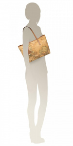 BORSA DONNA SHOPPING GRANDE A SPALLA ALVIERO MARTINI PRIMA CLASSE - Img 4