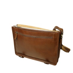 Borsa Messenger in vitello nappato-Castagna - Img 4