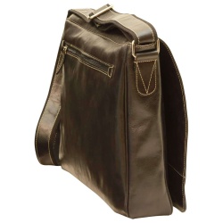 Borsa tracolla in pelle. Nero - Img 2