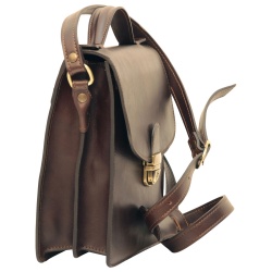 BORSELLO UOMO IN PELLE CON MANICO OLD ANGLER FIRENZE ARTIGIANALE MADE IN ITALY - Img 10