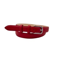 CINTURA DONNA 2,5 CM IN PELLE DI CERVO ORIONE BELTS ARTIGIANALE MADE IN ITALY