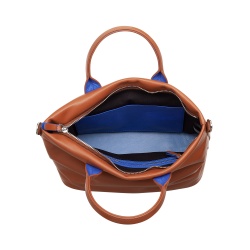 DUDU Borsa Donna a Mano in Pelle con Tracolla, Borsa Media Piccola a Spalla con Cerniera e Tracolla Staccabile, Borsetta Elegante Colorata - Img 3