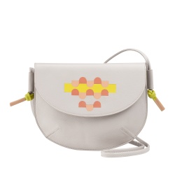 DUDU Borsa Donna a Tracolla con Patta in Vera Pelle, Piccola Borsetta a Spalla con Pattina a Bottone Magnetico, Borsa