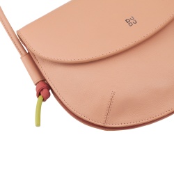 DUDU Borsa Donna a Tracolla con Patta in Vera Pelle, Piccola Borsetta a Spalla con Pattina a Bottone Magnetico, Borsa - Img 4
