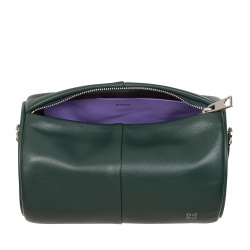 DUDU Borsa Donna Cilindrica in Pelle, Borsa a Tracolla con Catena e Pelle, Borsa a Cilindro Piccola Fashion Elegante con Cerniera - Img 5
