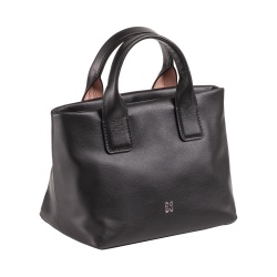 DUDU Borsa Donna Piccola a Tracolla in Vera Pelle, Borsa Mini Bag da Sera Elegante, 22 x 13 cm, Doppi Manici, Tracolla a Catena, Chiusura Zip - Img 2