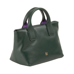 DUDU Borsa Donna Piccola a Tracolla in Vera Pelle, Borsa Mini Bag da Sera Elegante, 22 x 13 cm, Doppi Manici, Tracolla a Catena, Chiusura Zip - Img 2