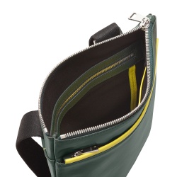 DUDU Borsello Uomo in Pelle, Borsa a Tracolla Uomo con Cerniera, Tracolla da Viaggio e Tempo Libero, Cinghia Regolabile - Img 4
