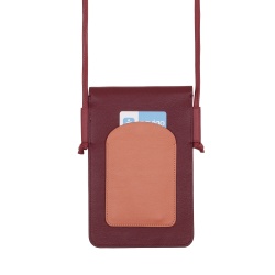 DUDU Custodia Porta Cellulare da Collo in Pelle, Astuccio Porta Smartphone fino a 6,7 Pollici con Bottone, Laccio Tracolla Regolabile, Design Sottile - Img 5