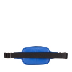 DUDU Marsupio in Pelle Uomo con Cinghia Addominale Regolabile, Marsupio Colorato a Tasca Singola con Cerniera, Porta Cellulare, Borsello da Viaggio, Marsupio da Scooter Moto Bicicletta - Img 2