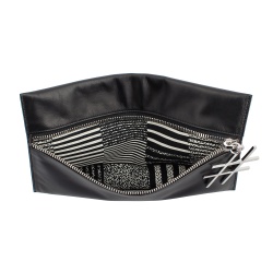 DUDU Pochette Donna Elegante in Pelle con Cerniera Zip Porta Trucchi Cellulare - Img 4