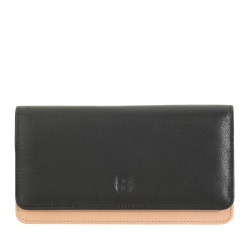 DUDU Portafoglio donna grande in pelle morbida multicolore RFID a bustina