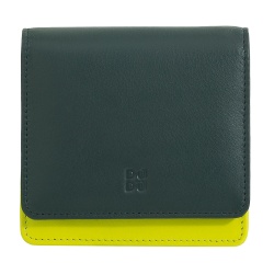 DUDU Portafoglio Donna Piccolo in Pelle Schermato RFID Colorato Ultra Compatto con Zip Interna e 8 Porta Carte Tessere - Img 2