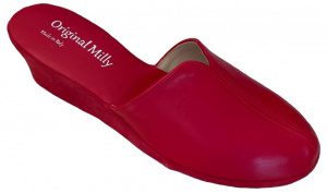 PANTOFOLA DONNA MILLY IN PELLE ARTIGIANALE MADE IN ITALY - Img 6