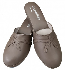 PANTOFOLE DONNA MILLY IN PELLE ARTIGIANALI MADE IN ITALY - Img 12