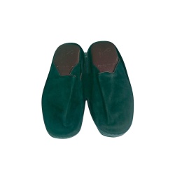PANTOFOLE UOMO IN CAMOSCIO DA VIAGGIO GEDA MADE IN ITALY - Img 2