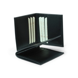 Portafoglio in pelle piccolo - nero con RFID - Img 2