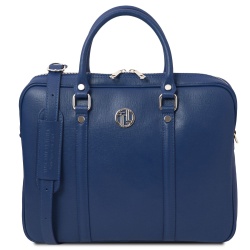 Prato - Borsa porta computer da donna in pelle saffiano
