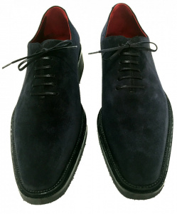 SCARPE LUSSO UOMO STRINGATE IN CAMOSCIO GAROFALO GIANBATTISTA ARTIGIANALI MADE IN ITALY