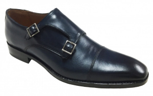 SCARPE LUSSO UOMO STRINGATE IN PELLE CON FIBBIE GAROFALO GIANBATTISTA ARTIGIANALI MADE IN ITALY - Img 3