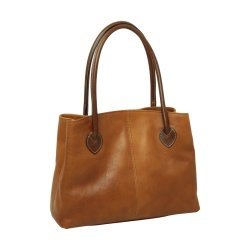 WOMAN’S TWO-HANDLE BAG IN TWO -TONE FULL-GRAIN LEATHER-COLONIAL - Img 2