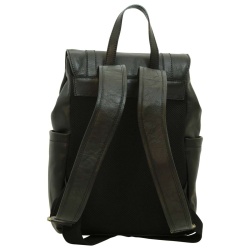 Zaino per laptop in pelle. Nero - Img 2