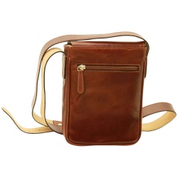 Borsa a tracolla in pelle. Marrone - Img 3