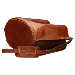 Borsa a tracolla in pelle. Marrone - Img 4