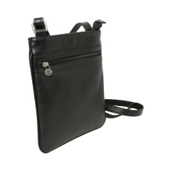 Borsa a tracolla in pelle - Nero - Img 3