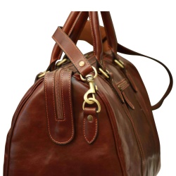 Borsa da viaggio con tracolla. Marrone - Img 2