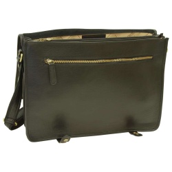 Borsa Messenger in vitello nappato. Nero - Img 2
