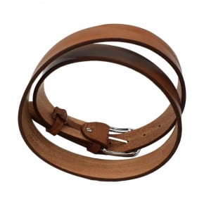 CINTURA UOMO 3,5 CM IN CUOIO DI TORO PLISSE' ORIONE BELTS ARTIGIANALE MADE IN ITALY - Img 3