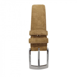 CINTURA UOMO 4 CM IN CAMOSCIO ORIONE BELTS ARTIGIANALE MADE IN ITALY - Img 2
