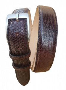 CINTURA UOMO 4 CM IN IGUANA ORIONE BELTS ARTIGIANALE MADE IN ITALY - Img 2