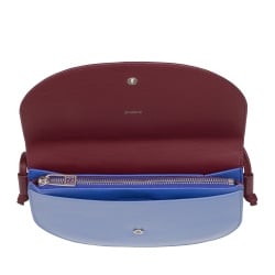DUDU Borsa a Tracolla Donna Piccola in Pelle, Borsetta Design Sottile Compatta con Chiusura a Bottone, Tracolla Regolabile - Img 4