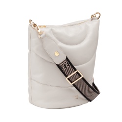 DUDU Borsa Donna a Spalla e Tracolla Trapuntata Imbottita in Pelle Nappa, Borsa Grande con Cerniera e Doppia Tracolla, Design Elegante - Img 3