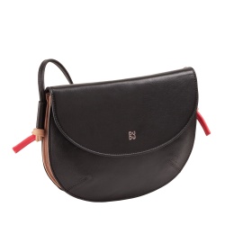 DUDU Borsa Donna a Tracolla con Patta in Vera Pelle, Piccola Borsetta a Spalla con Pattina a Bottone Magnetico, Borsa - Img 3