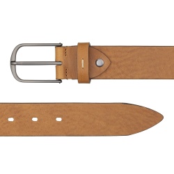 DUDU Cintura da Uomo in Pelle Cuoio Vegetale, Made in Italy, H 35mm, Cintura Morbida e Resistente di Alta Qualità - Img 2