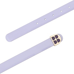 DUDU Cintura Donna in Vernice, Vera Pelle Made in Italy, H 23mm, Reversibile, Sottile, Cintura Elegante di Alta Qualità - Img 3