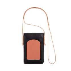 DUDU Custodia Porta Cellulare da Collo in Pelle, Astuccio Porta Smartphone fino a 6,7 Pollici con Bottone, Laccio Tracolla Regolabile, Design Sottile - Img 2