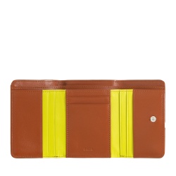 DUDU Portafoglio Donna Compatto in Vera Pelle Nappa – Design Ispirato al Tennis – Portamonete con Cerniera, Tasche Porta Carte e Banconote - Img 3