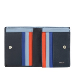 DUDU Portafoglio Donna Piccolo di Pelle Colorata Porta Carte e Tessere con Portamonete Zip e Bottone - Img 3