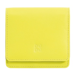 DUDU Portafoglio Donna Piccolo in Pelle Schermato RFID Colorato Ultra Compatto con Zip Interna e 8 Porta Carte Tessere - Img 2