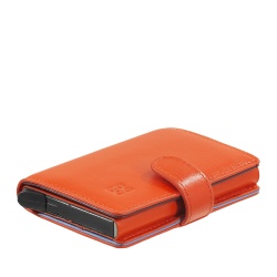 DUDU Portafoglio Portacarte Uomo in Pelle Protezione RFID, Piccolo Miniwallet con Cardprotector in Alluminio, Porta Banconote e Chiusura a Bottone - Img 4