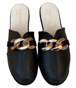 PANTOFOLA DONNA MILLY IN PELLE ARTIGIANALE MADE IN ITALY - Img 2