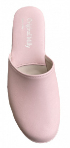 PANTOFOLA DONNA MILLY IN PELLE ARTIGIANALE MADE IN ITALY - Img 3