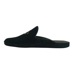PANTOFOLE DONNA IN VELLUTO GEDA CON RICAMO CORONA PERSONALIZZATE CON INIZIALI MADE IN ITALY - Img 4