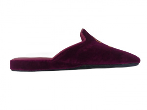 PANTOFOLE DONNA IN VELLUTO IMPERIAL PERSONALIZZABILI CON INIZIALI MADE IN ITALY - Img 2