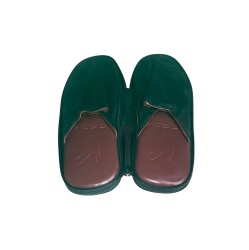 PANTOFOLE UOMO IN CAMOSCIO DA VIAGGIO GEDA MADE IN ITALY - Img 4